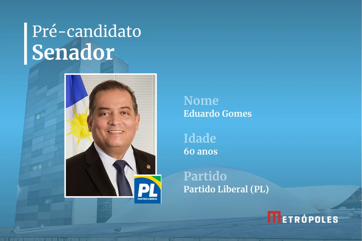 Eduardo Gomes é pré-candidato ao Senado por Tocantins Eduardo Gomes é pré-candidato ao Senado por Tocantins