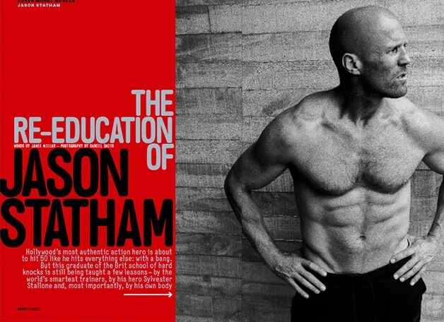 Prestes a completar 50 anos, Jason Statham exibe boa forma - imagem 2 Prestes a completar 50 anos, Jason Statham exibe boa forma - imagem 2