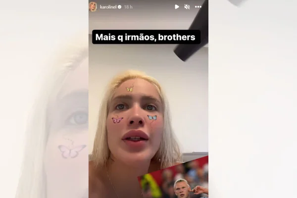 Karol Lima assiste jogo do City e se compara com Haaland: “Meu gêmeo”