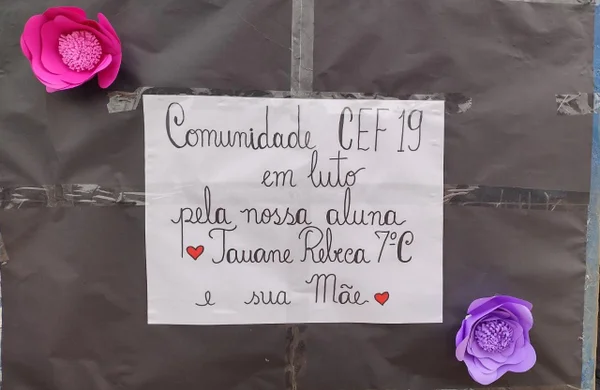 Homenagem para estudante Tauane