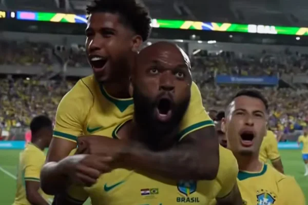 De pênalti, Igor Thiago marca o segundo da Seleção Brasileira. Veja