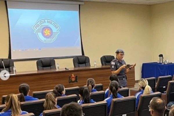 PM dá aula na Academia Militar do Barro Branco, em SP - Metrópoles