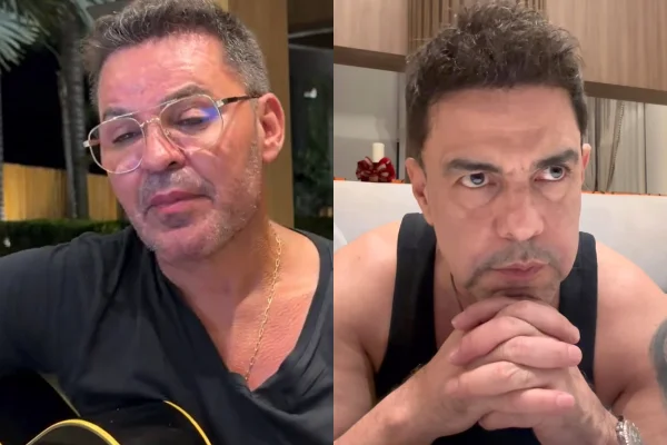 Eduardo Costa escreve música sobre briga entre Zezé e SBT; ouça