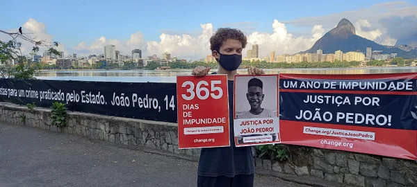 ONG Rio de Paz lembra um ano da morte de João Pedro