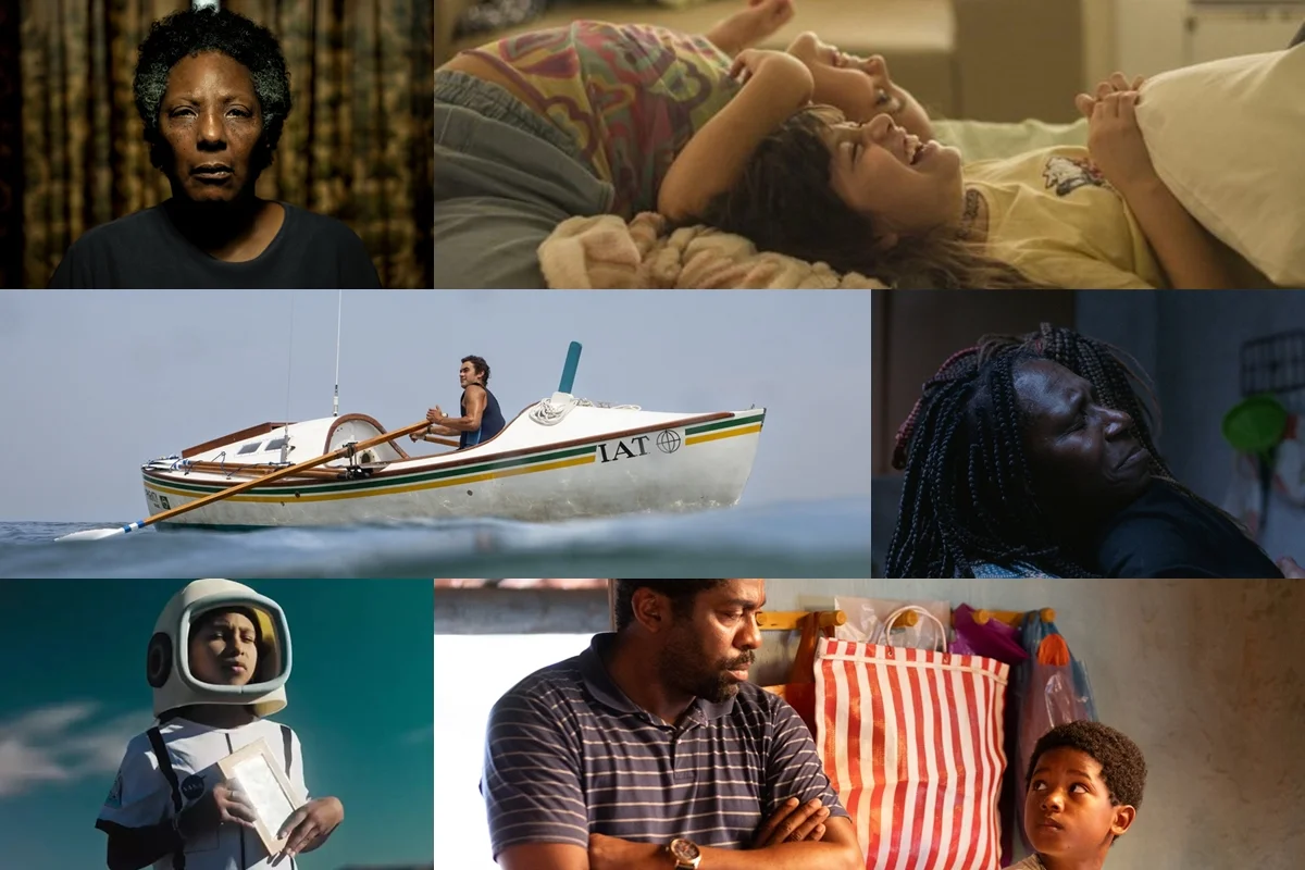 Montagem de imagens mostram cenas dos filmes Oscar 2027: seis filmes seguem na disputa para representar o Brasil; veja 100 Dias, de Carlos Saldanha; A Fabulosa Máquina do Tempo, de Eliza Capai; A Natureza das Coisas Invisíveis, de Rafaela C