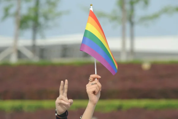 Parada LGBT+ em Taiyuan, na China