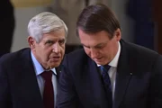 O presidente Jair Bolsonaro e o general Augusto Heleno