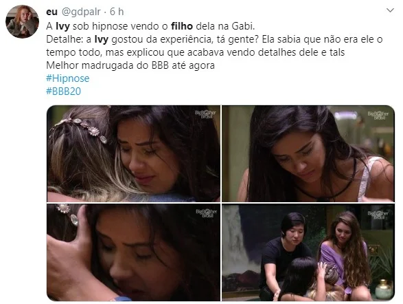 BBB20: Pyong hipnotiza brothers e gera polêmica na web - imagem 5 BBB20: Pyong hipnotiza brothers e gera polêmica na web - imagem 5