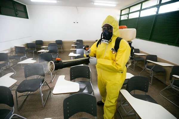 Higienização em sala de aula