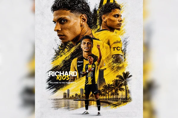 Ex-Palmeiras, Richard Ríos é anunciado como reforço do Al-Ittihad
