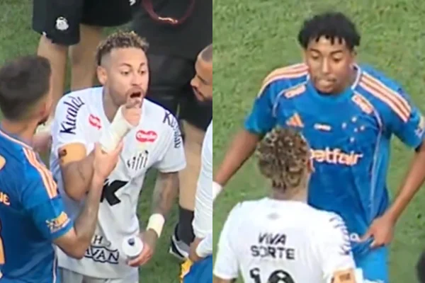 Neymar xinga jogador do Cruzeiro e irrita torcedores: “Otário”