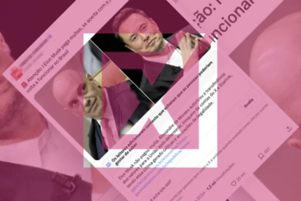 Prirnt de post que mente ao afirmar que X voltou no Brasil porque Musk teria pago multas. - Metrópoles