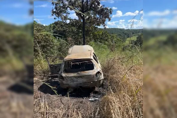 Carro do italiano foi encontrado carbonizado