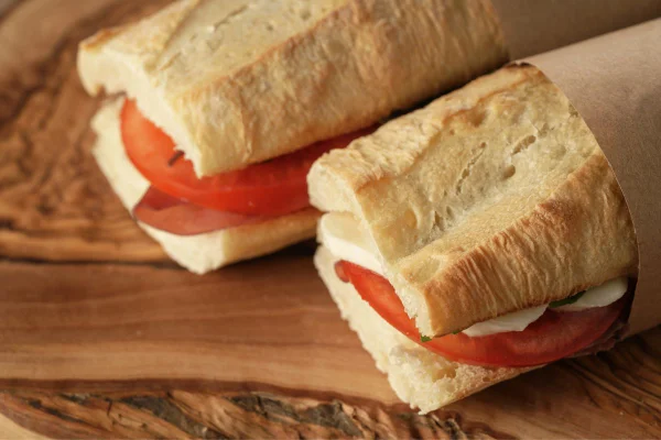 pão ciabatta de carne seca