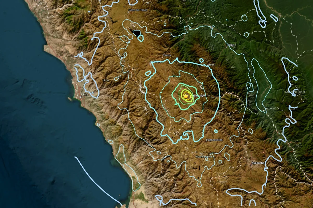 Terremoto atinge central do Peru: magnitude 5,5
