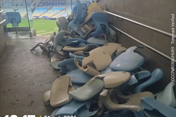 Maracanã teve quase 500 cadeiras quebradas e prejuízo de mais de R$ 300 mil
