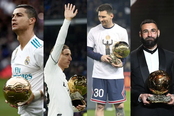 Últimas 6 edições da Bola de Ouro tiveram vencedores acima dos 30 anos