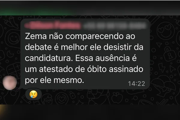 Ausência de Zema em debate gera críticas em grupo de apoiadores - destaque galeria Ausência de Zema em debate gera críticas em grupo de apoiadores - destaque galeria