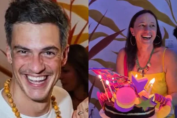 Mateus Solano vai ao aniversário da ex-mulher, Paula Braun. Veja fotos