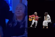 Mãe de Preta se emociona ao ver filha cantando Drão com Gilberto Gil