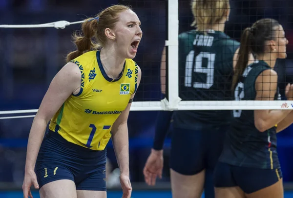 Foto colorida de Julia Bergmann, da Seleção Brasileira de Vôlei - Metrópoles