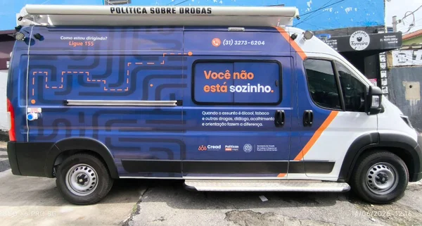 Unidade móvel Subsecretaria de Políticas sobre Drogas (Supod)