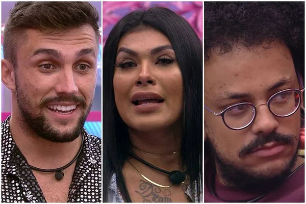 Arthur, Pocah e João no BBB21