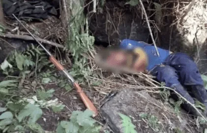 Fotografia colorida de homem que foi morto baleado o ser confundido com javali