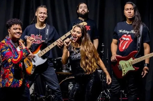 Foto colorida musical rock para crianças