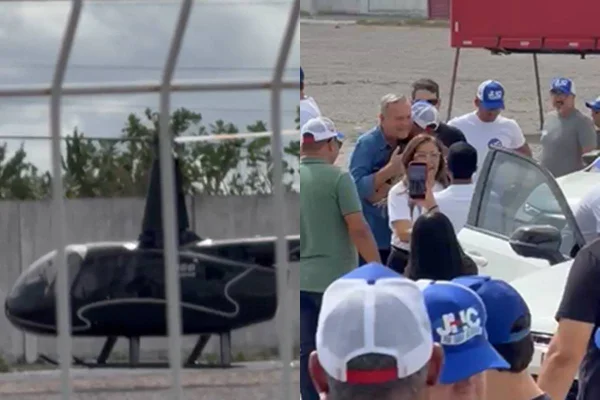 Ex-prefeito de Maceió, JHC usa helicóptero de patrocinador do município