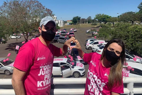 Carreata pela vida de pequena Kyara colore ruas de Brasília neste domingo