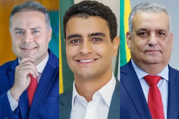 Imagem colorida mostra João Henrique Caldas, Renan Filho e Alfredo Gaspar - Metrópoles
