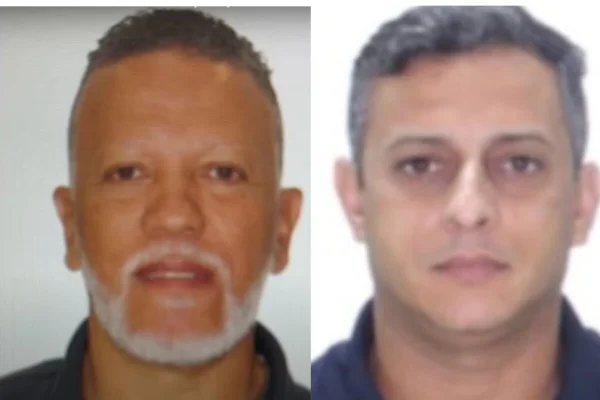 Montagem com dois retratos. Esquerda, homem pardo de barba branca, cabelos curtos escuros. Direita homem branco de cabelo curto - Metrópoles