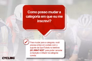 Como posso mudar a categoria em que eu me inscrevi?