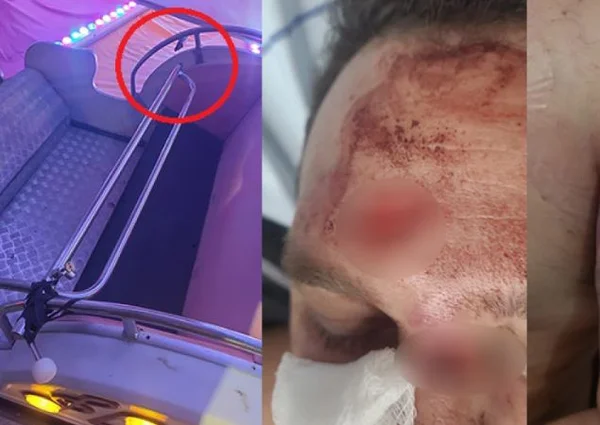 Vídeo: homem sofre fratura após ser arremessado de brinquedo em MT