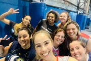 Amanda dizia que sua paixão era o vôlei e criou uma equipe mista na empresa em que era sócia Amanda dizia que sua paixão era o vôlei e criou uma equipe mista na empresa em que era sócia