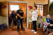 Geraldo Luís com o elenco de O Picapau Amarelo