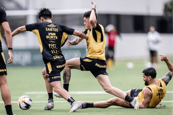 Treinamento do Santos na tarde desta sexta-feira (2/1)