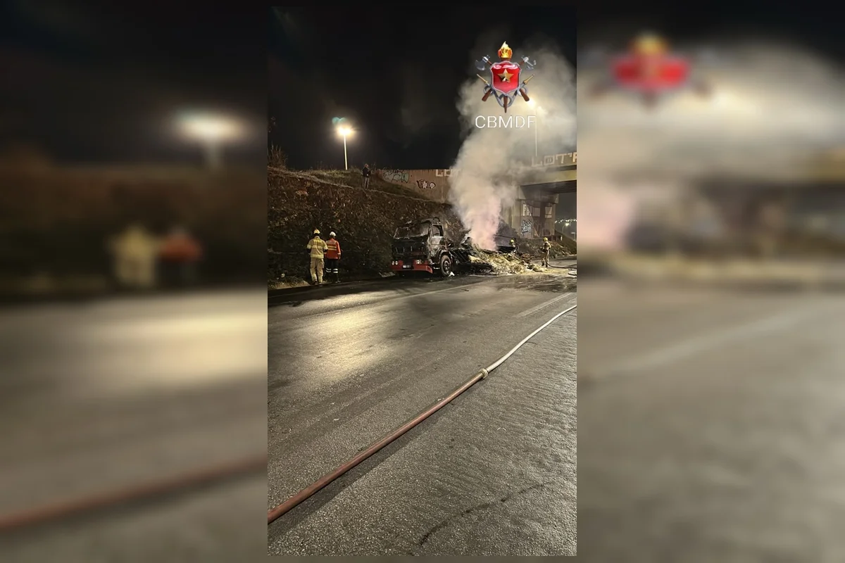O Corpo de Bombeiros Militar do Distrito Federal (CBMDF) foi acionado às 4h24 para atender a ocorrência O Corpo de Bombeiros Militar do Distrito Federal (CBMDF) foi acionado às 4h24 para atender a ocorrência