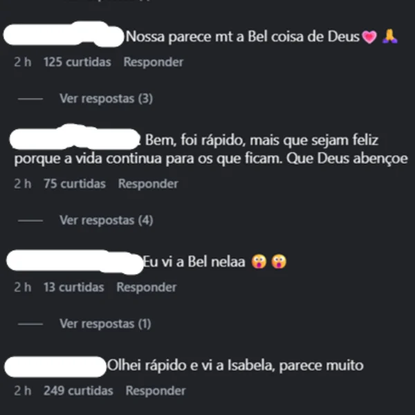 Viúvo de Isabel Veloso tem noiva comparada à influenciadora por fãs - destaque galeria Viúvo de Isabel Veloso tem noiva comparada à influenciadora por fãs - destaque galeria