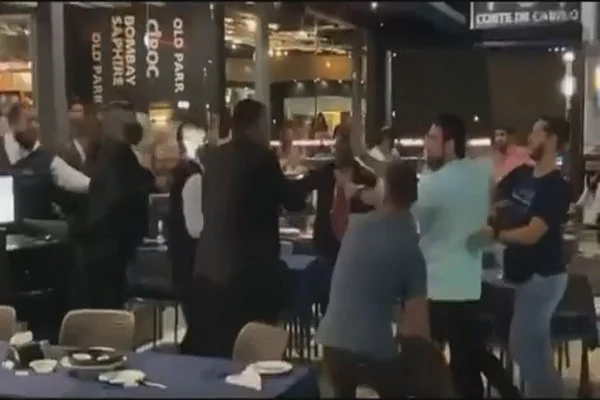 Champanhe enviado para mulher casada causa pancadaria em bar de Cuiabá