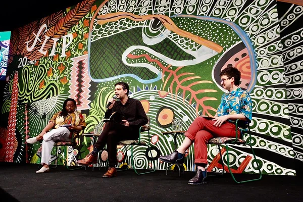 O ator Wagner Moura participa de debate na Festa Literária Internacional de Paraty, em 2022
