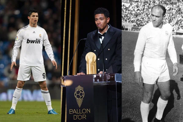 Cristiano Ronaldo, Bellingham e Di Stéfano - Metrópoles