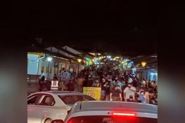 Aglomeração em Pirenópolis durante a pandemia
