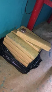 Traficantes fracionavam a maconha em tijolos de cerca de dois quilos cada