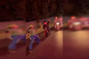 Momento em que Goku é atropelado