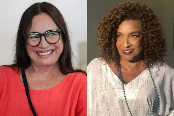 Montagem com Regina Duarte (esquerda) e Elisa Lucinda (direita) - Metrópoles