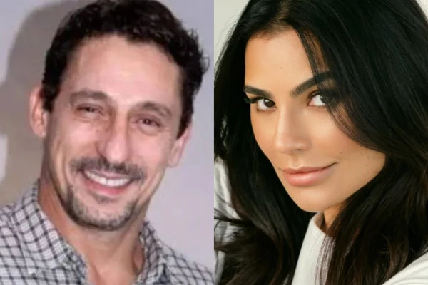 Montagem feita a partir de fotos das redes sociais de Tuca Andrada e Cíntia Chagas - Metrópoles
