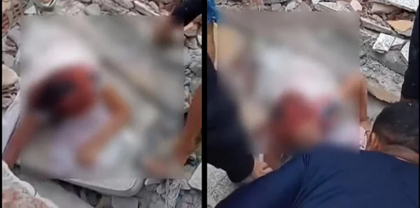 Vídeo: mulher é resgatada em escombros de prédio que desabou no Recife