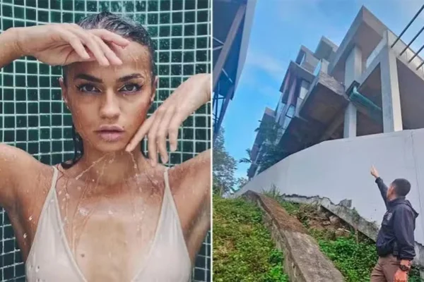 imagem colorida acrobata ucraniana morre ao cair de borda infinita de piscina na tailandia